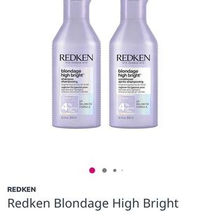 Bundle of 4 Redken Blondage High Bright 2 Shampoo and 2 Conditioner 10oz Duo